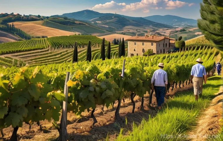 레저산업 분야 경력 쌓는 방법 - **Vibrant Tuscan Grape Harvest Experience**
    A group of five diverse adults, aged between 25 and ...
