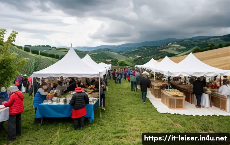 레저산업기사 실무에서의 문제 해결 사례 - **Prompt 1: Resilient Umbrian Gastronomy Festival**
A vibrant, medium-shot photograph captures a...