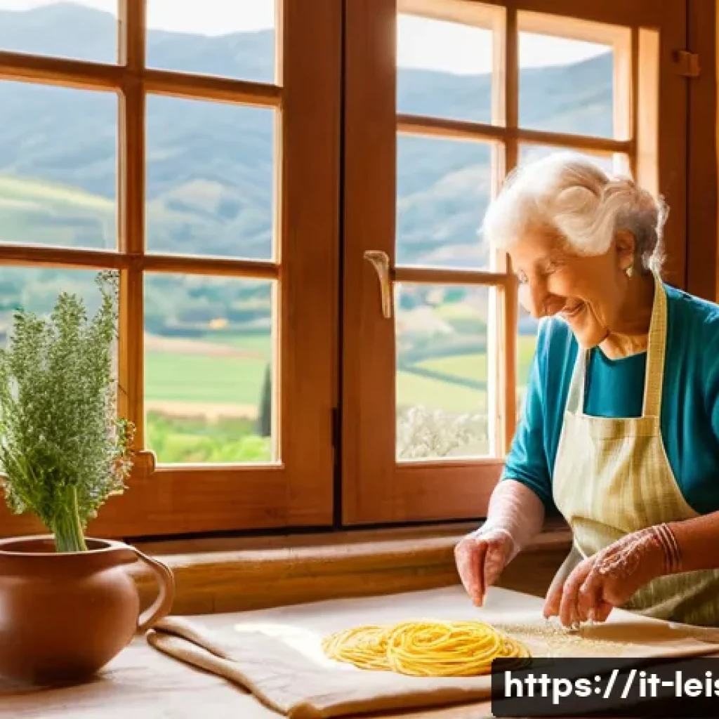 레저산업기사 취득 후 업무 일기 - **"An authentic Italian culinary experience in a rustic Umbrian village.** A warm, sunlit kitchen wh...