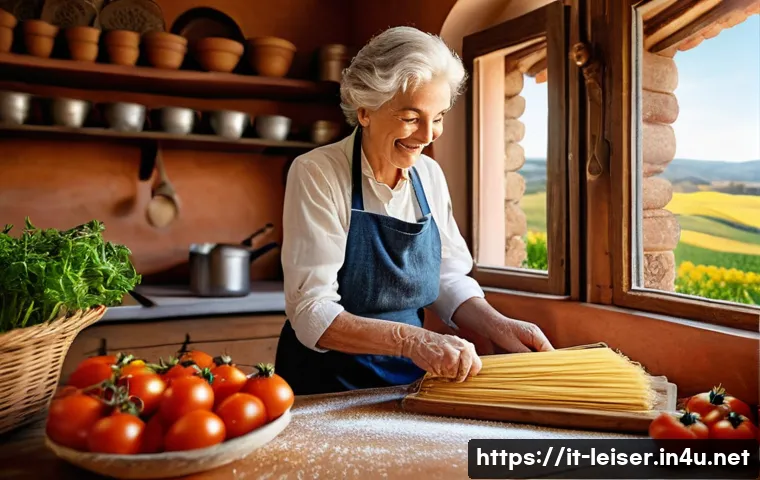 레저산업기사와 HRD Net 연계 정보 - **Experiential Italian Cooking Class**: A warm and inviting scene in a rustic Italian kitchen. An en...